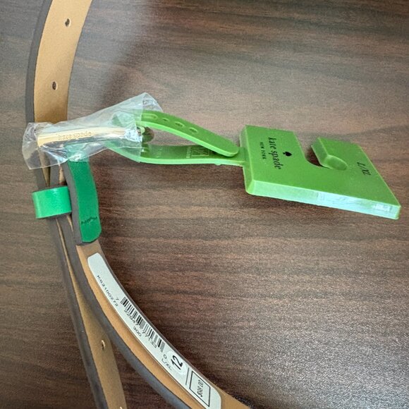 Kate Spade Belt Bag Green Leather Top Zip Women's Size L/XL NWT $98 - Picture 8 of 9